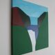 Canvas painting "Waterfall" signed