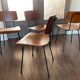 Set of 4 teak and steel dining chairs by Tjerk Reijenga for Pilastro 1950s