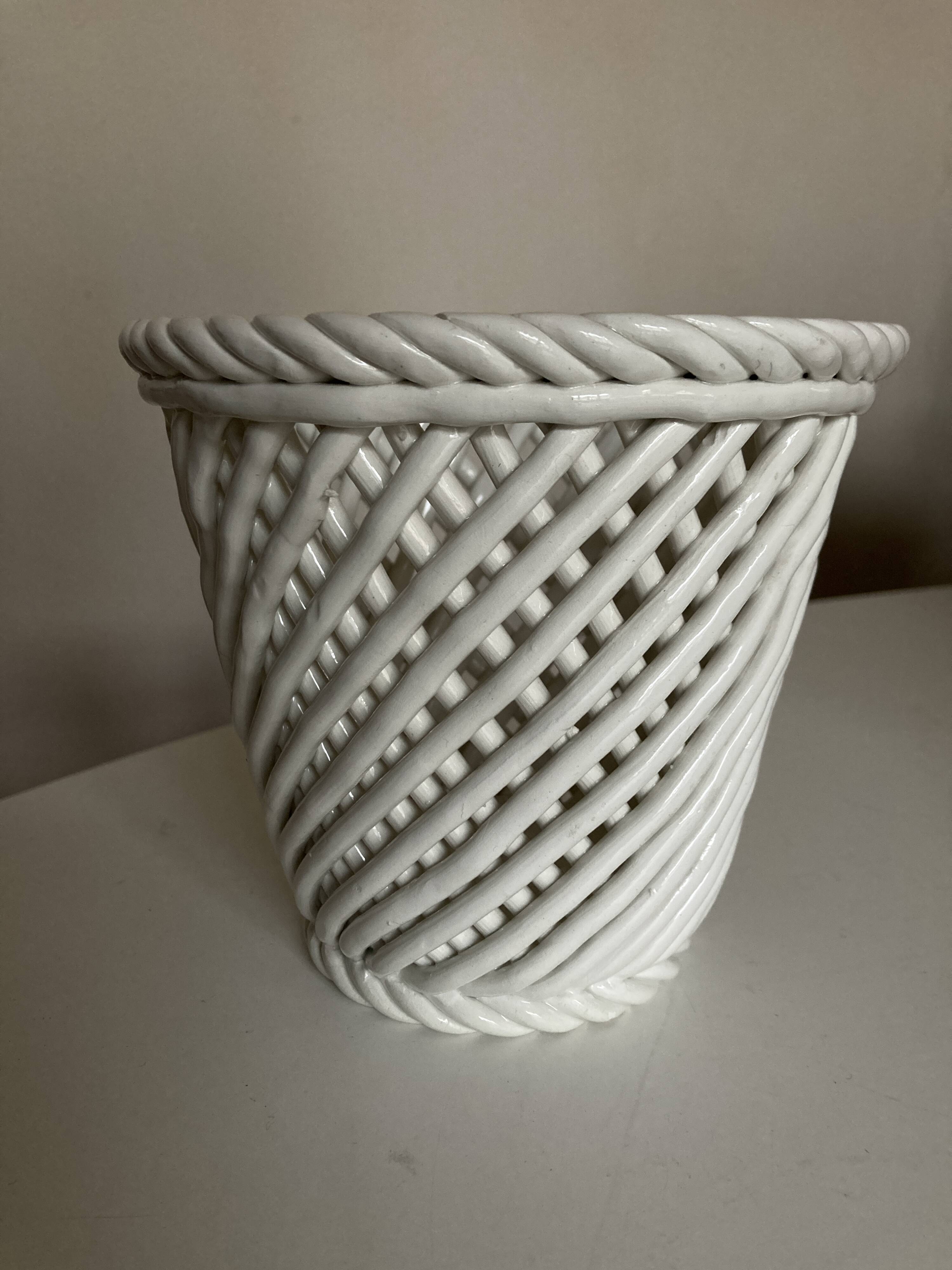 Ceramic pot cover from Bassano 1960 numbered Italian work