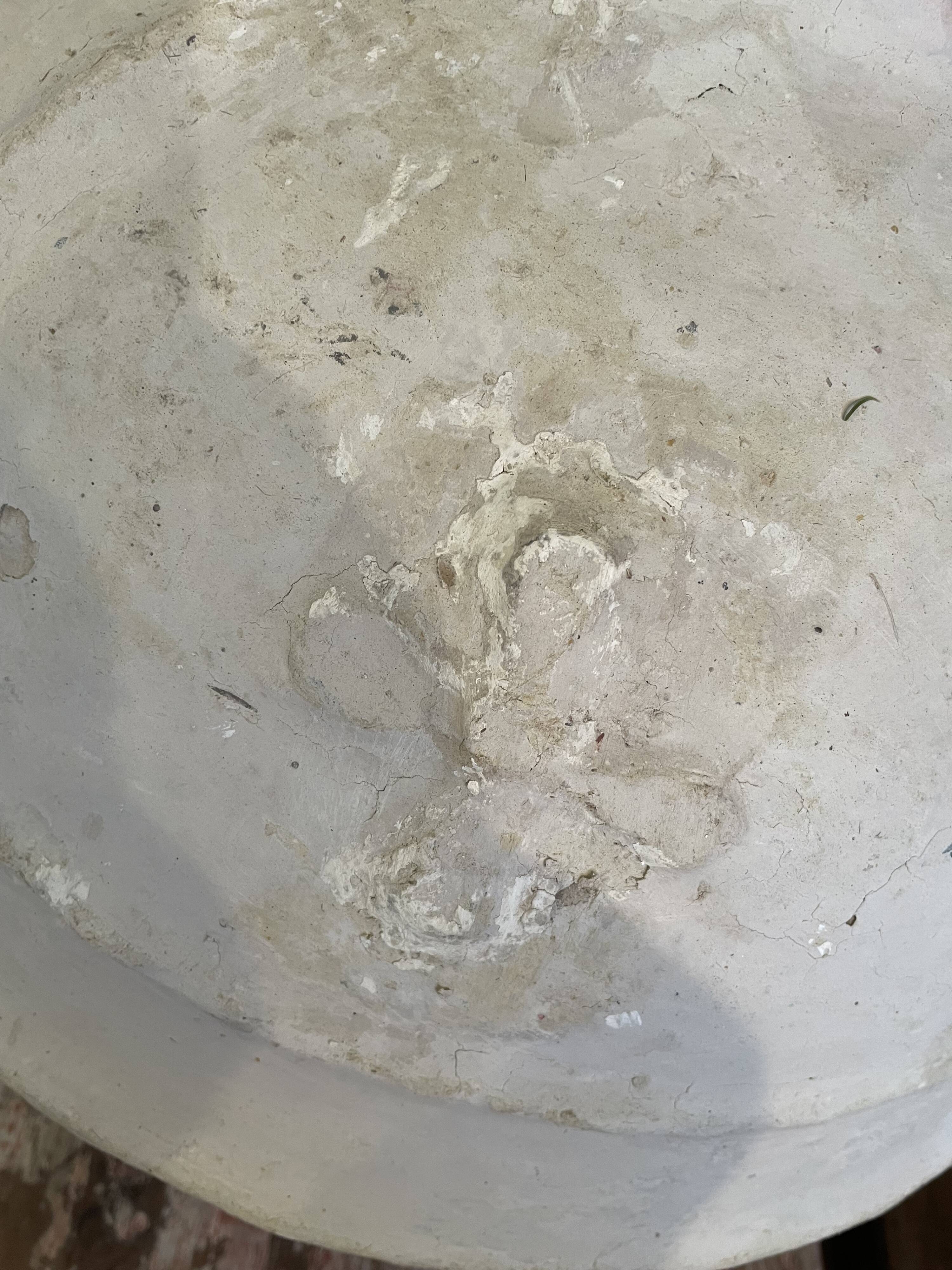 Large vintage papier-mâché jar