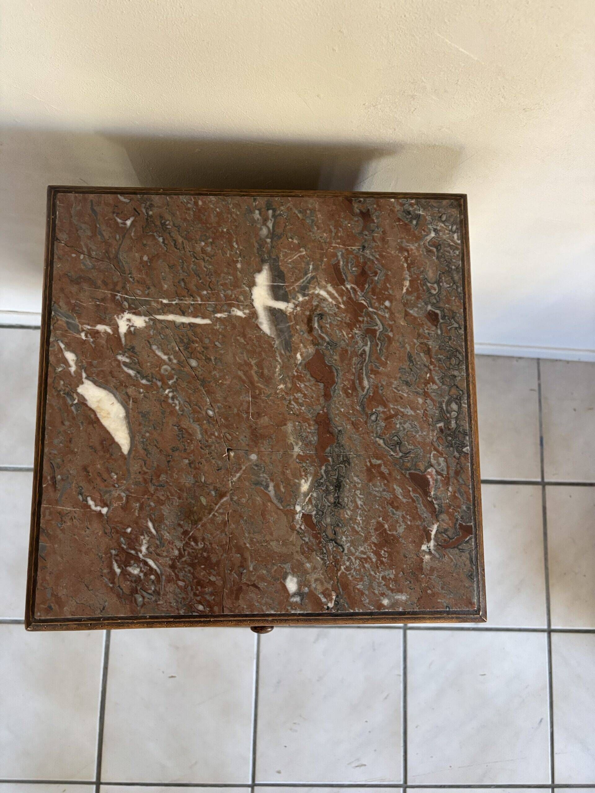 Classic marble bedside table
