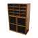German industrial apothecary cabinet in oak and pine, mid-20th century