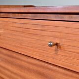 Midcentury Petite Sideboard / Cabinet In Teak From Austinsuite. Vintage Mod
