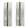 Contemporary Rectangular Murano Glass Wall Sconces With Chrome Finish