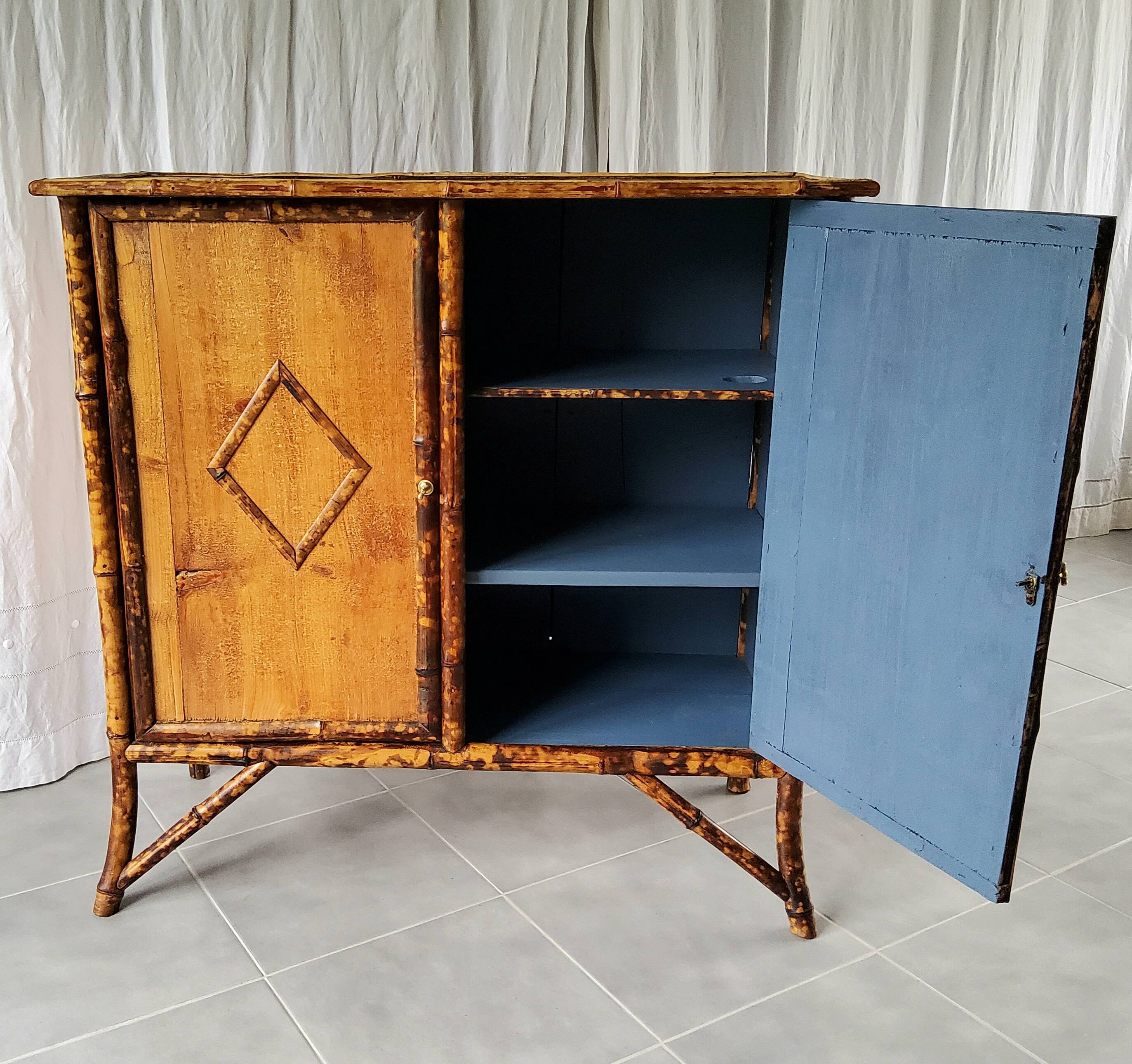 Parisian buffet in bamboo and wood