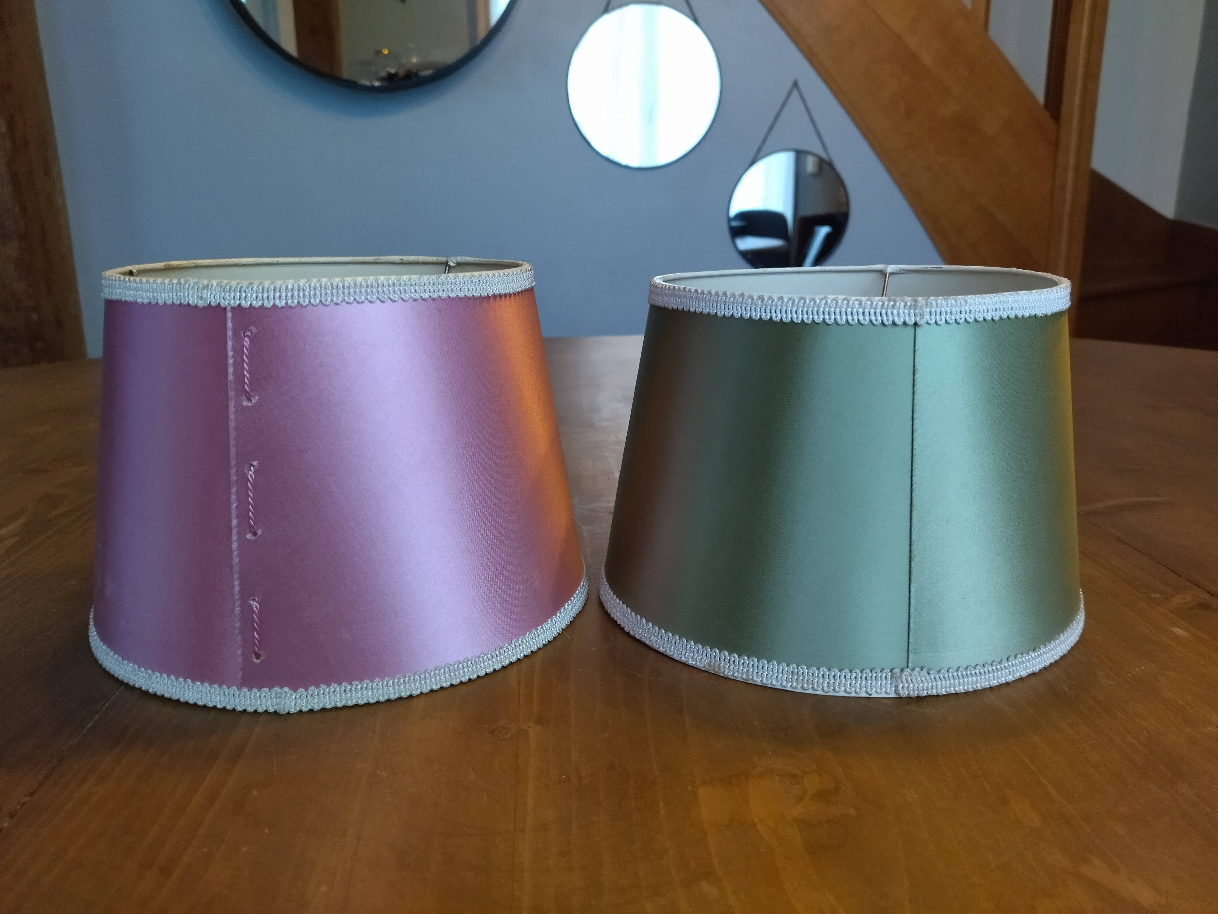 Pair of vintage bronze lamps