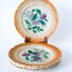 Set of 4 Sarreguemines earthenware plates, early 20th century