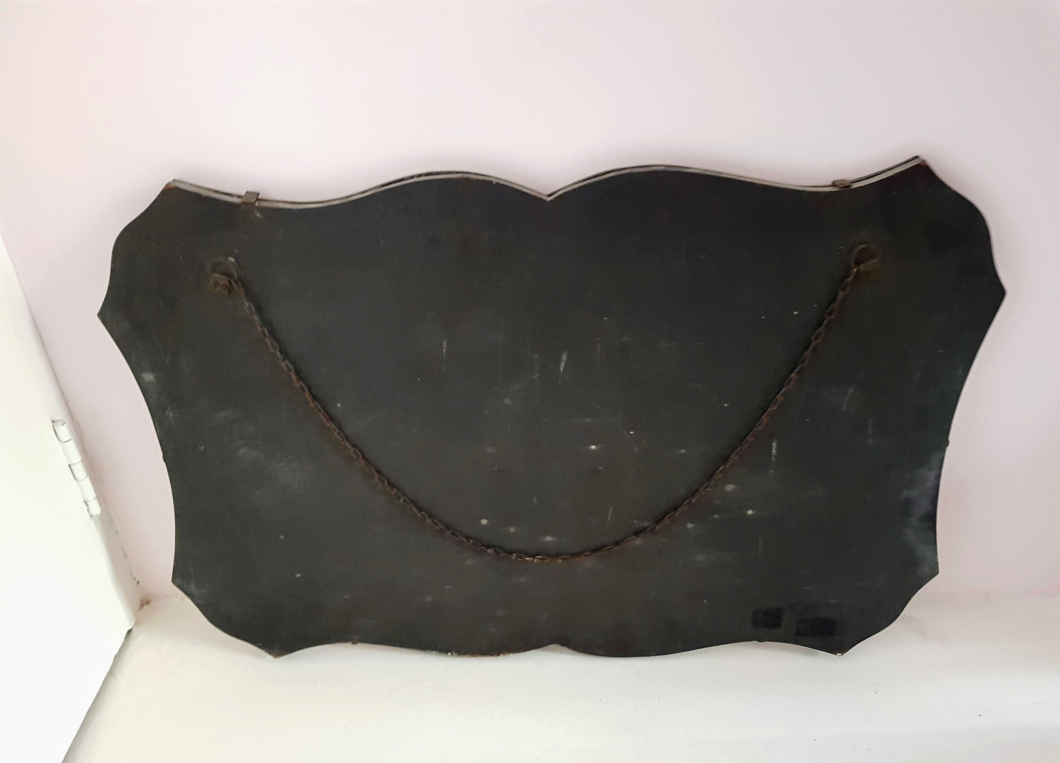 Antique beveled mirror