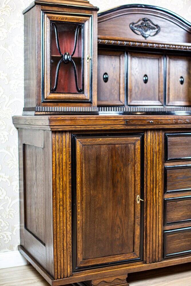 Vintage Buffet in Oak Burl, 1930s