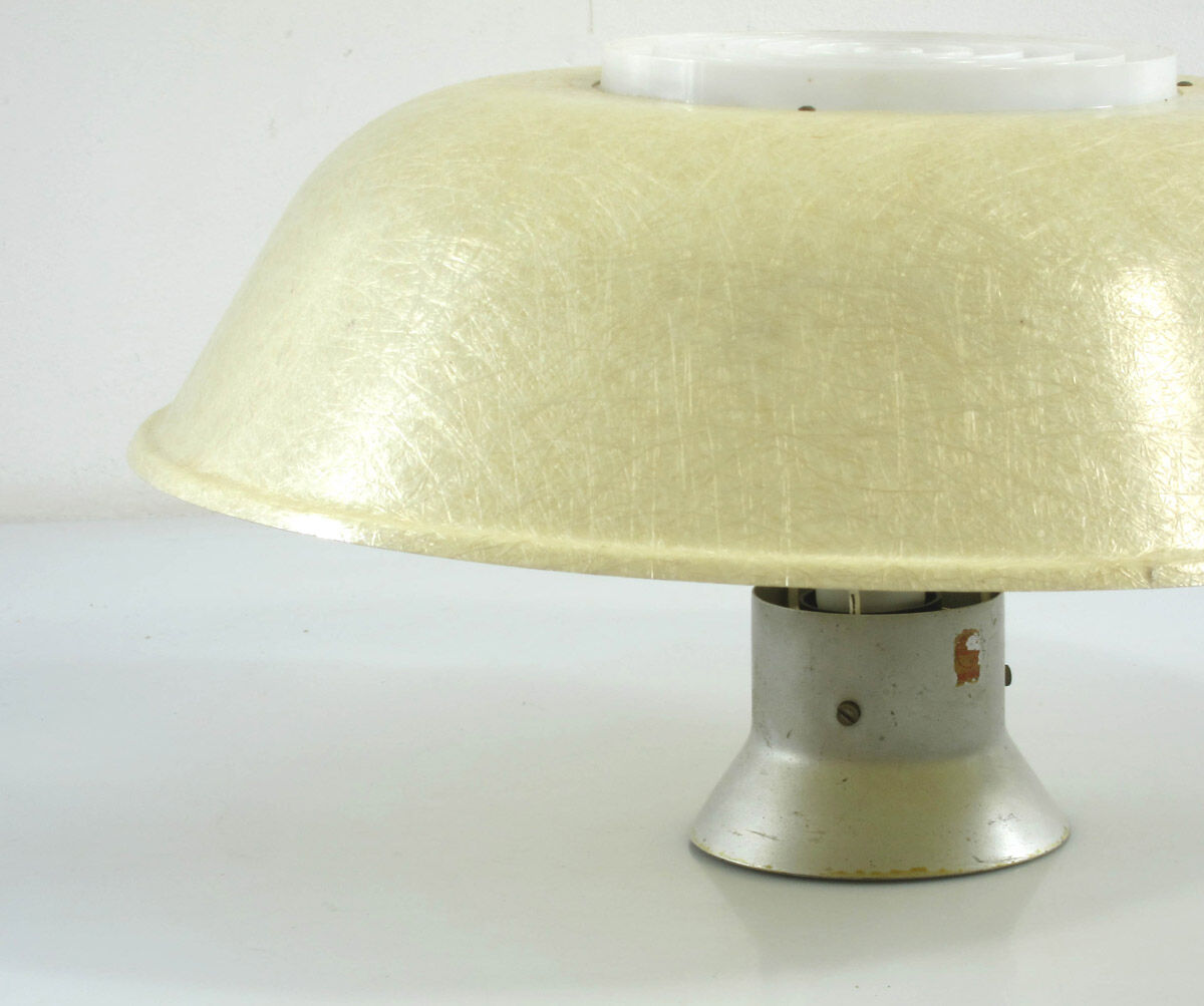 Philips Louis Kalff fifties vintage fiberglass ceiling lamp