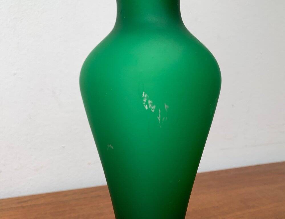 Glass vase from the Italian Satinato series attributed to Carlo Moretti, 1970s.