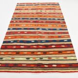 Shades Of Multicolor Turkish Kilim Rug, 142x231Cm