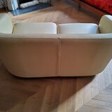 Duvivier sofa 2 seats in leather