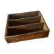 Casier 3 compartiments en bois ancien