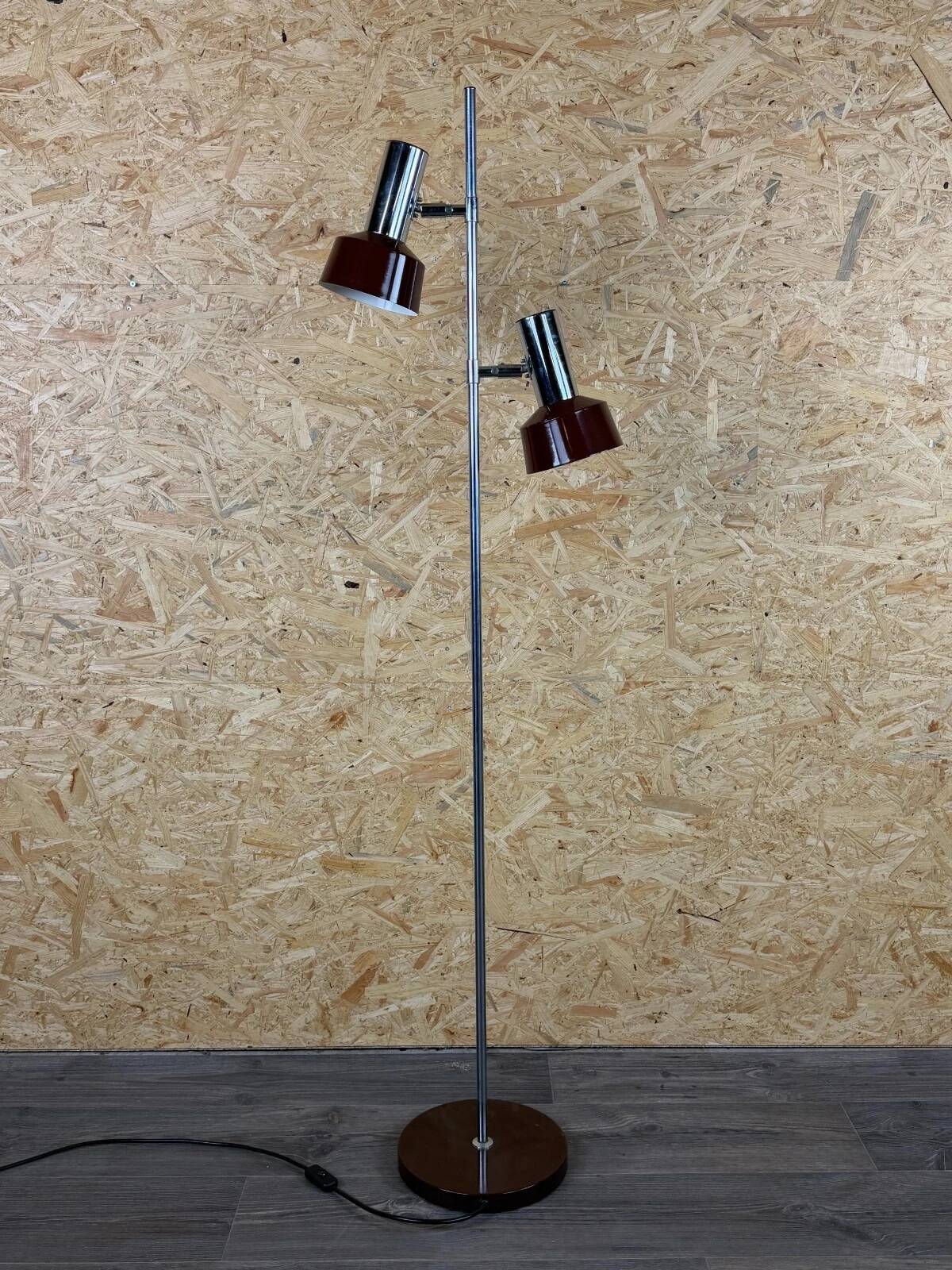 1960s 1970s Floor Lamp in Metal Space Age Design Mid Century