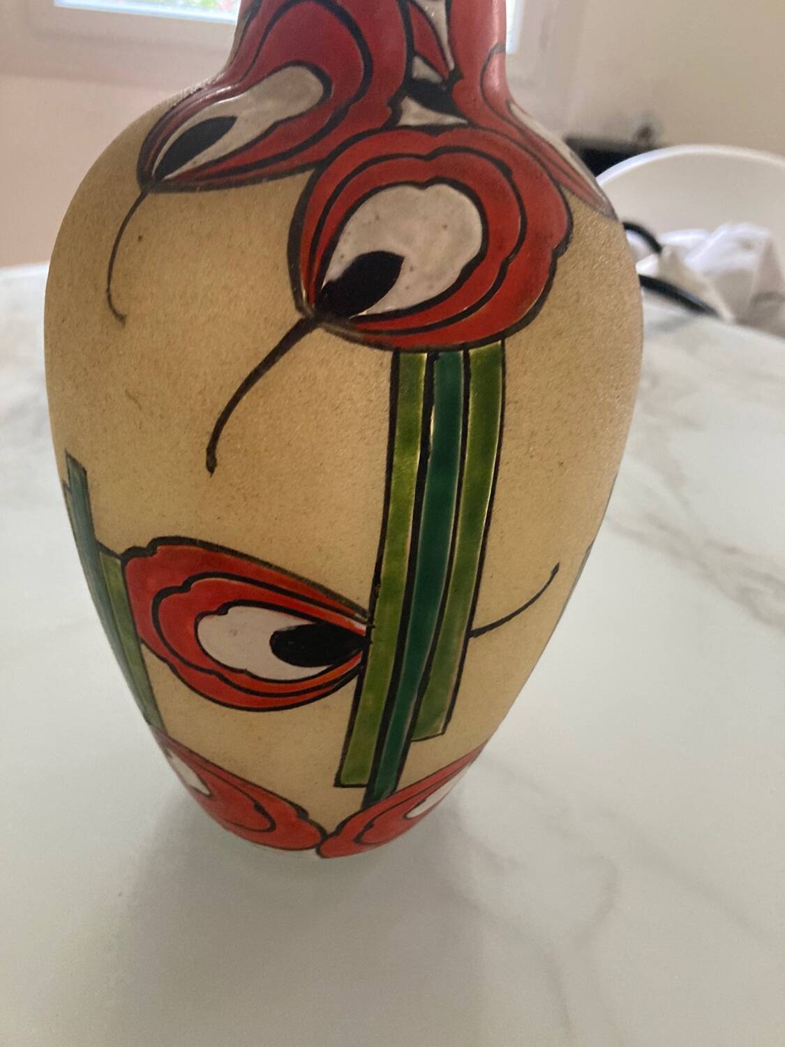 Art deco vase 1930 DE Leune signed