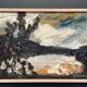 Swedish Oil on Panel “Abstract” by G. Hulten Signed Vintage & Framed 35×24cm