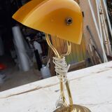 Desk lamp opaline orange-yellow