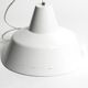 Two 50s metal enamel ceiling lamps by Axel Wedel Madsen for Louis Poulsen