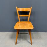 Set of eight german stick chairs from the 1950
