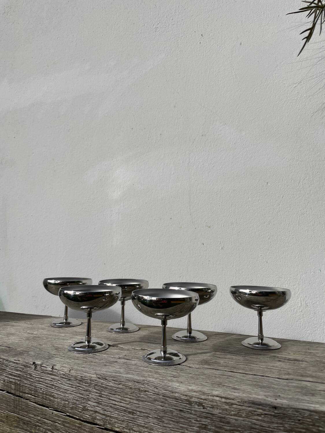 6 coupelles / coupes en inox Remy Letang