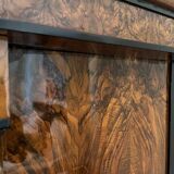 Biedermeier Armoire, Walnut Veneer and Full Columns, Austria, circa 1820