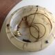 Art deco marbled glass bowl suspension