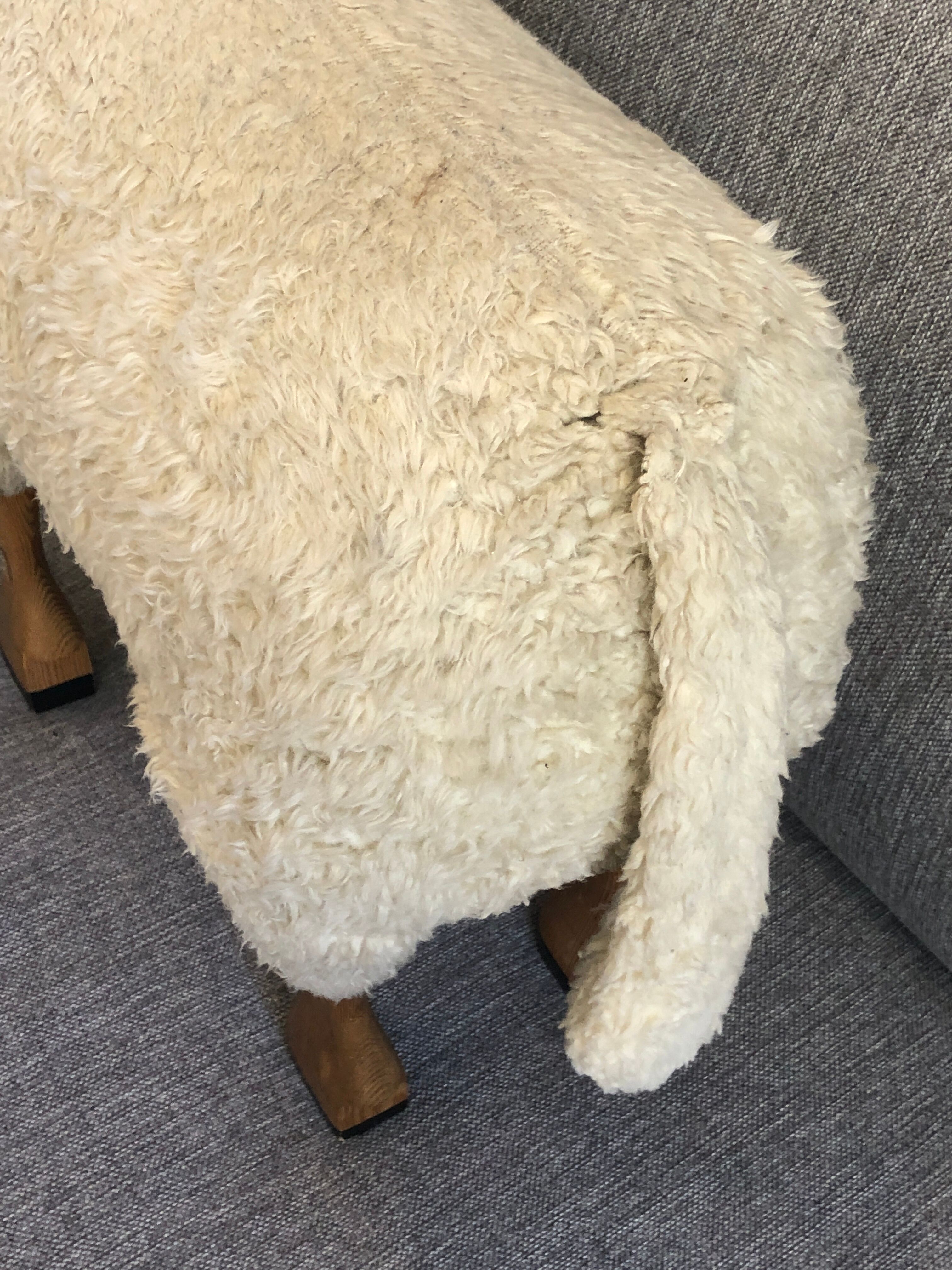 Sheep stool rests foot by Hans Peter Krafft. Edition Meier.