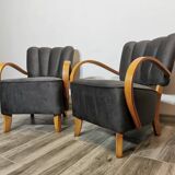 Armchairs by Jindřich Halabala, 1950s, Set of 2