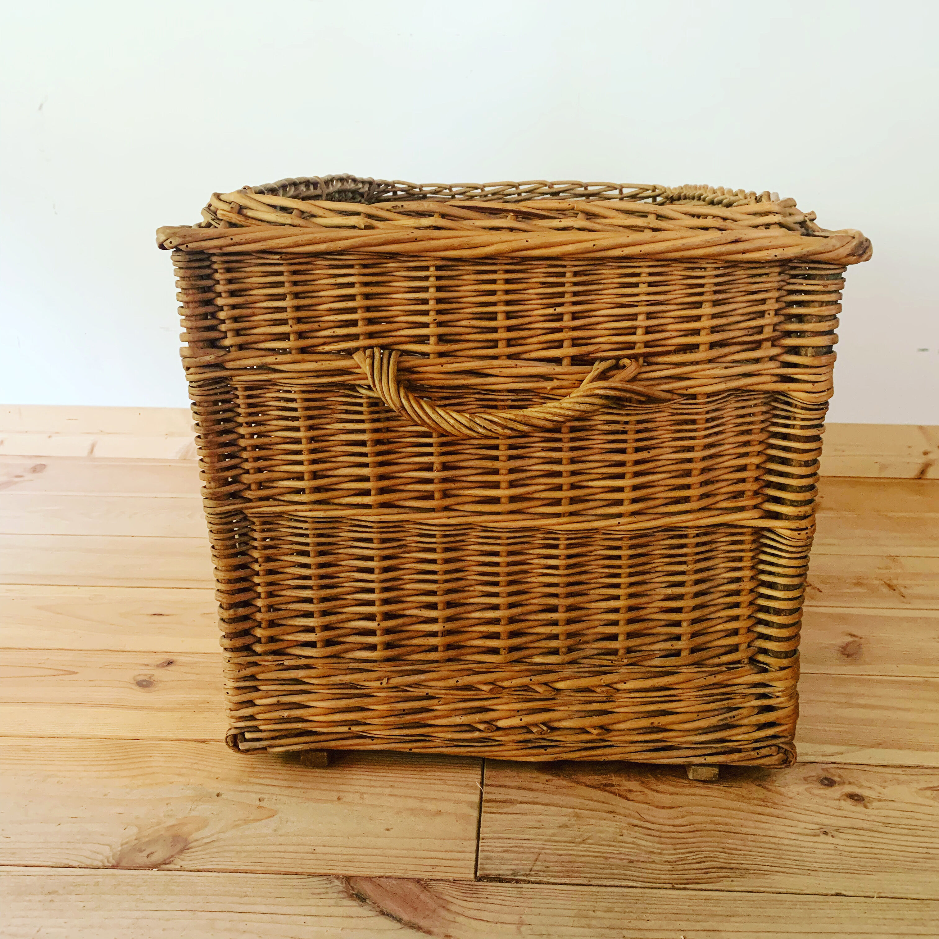 Vintage wicker trunk