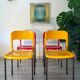 Série de 8 chaises design Pop année 1970-80