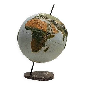 Earthglobe attributed to Jacques Adnet