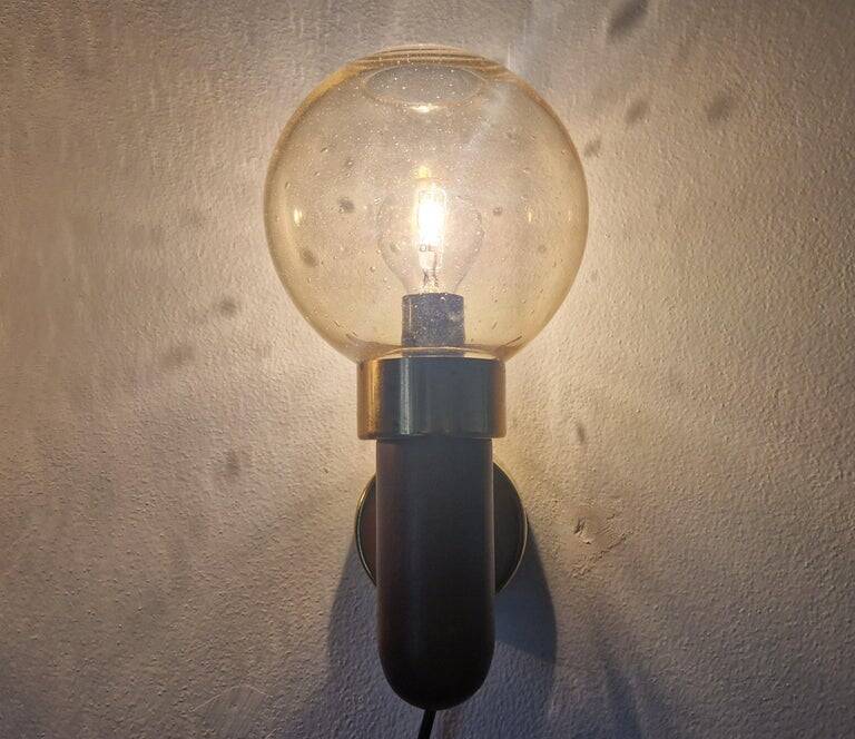 Set of Two Midcentury Wall Lamps, Denmark, 1970s