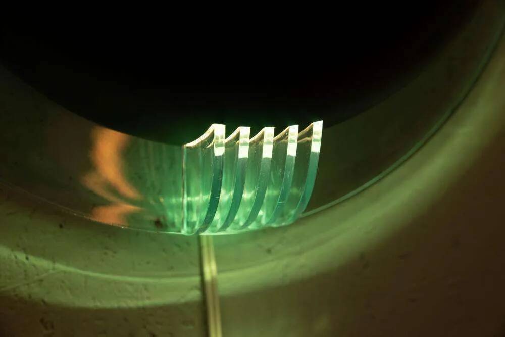 Memphis wall lamp from the 80s, Space Age uplight style.