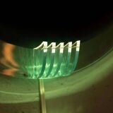 Memphis wall lamp from the 80s, Space Age uplight style.