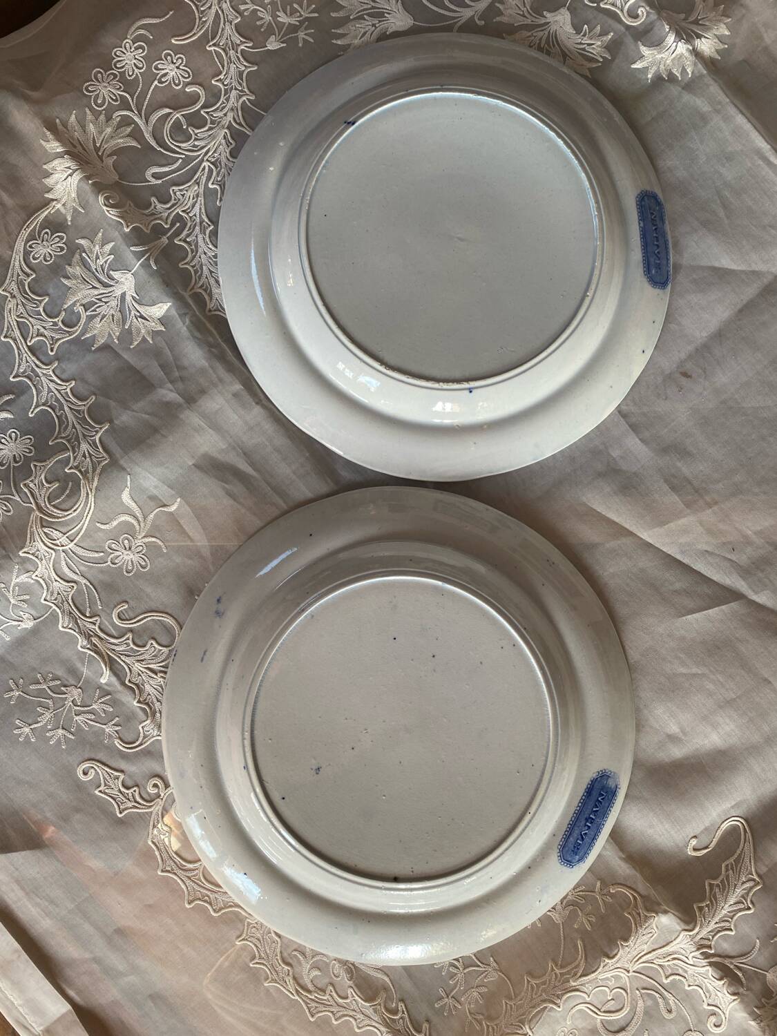 Lot de 2 assiettes anglaises Native