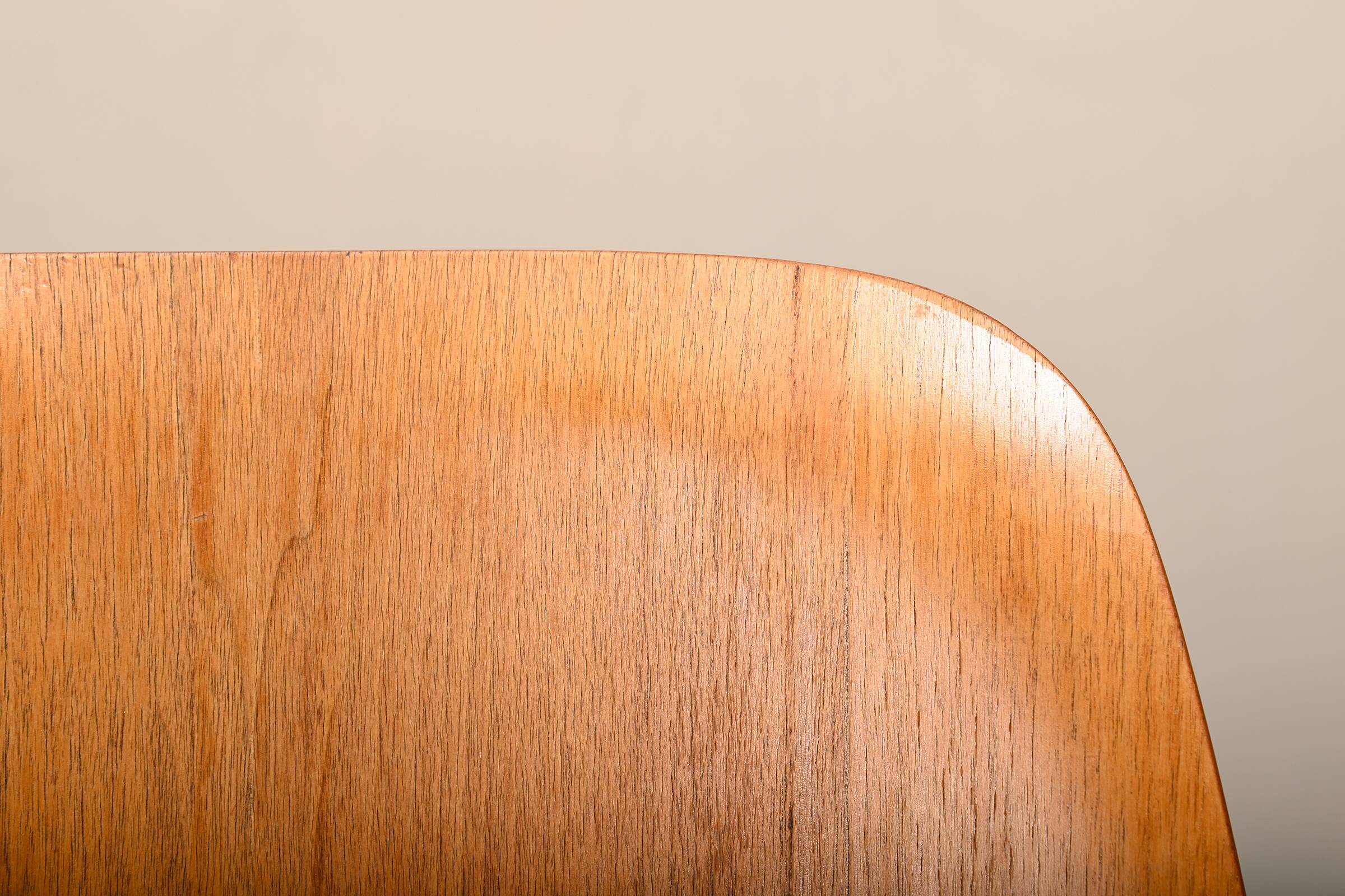 Charles and Ray Eames Early DCW Walnut Plywood Dining Chairs Herman Miller