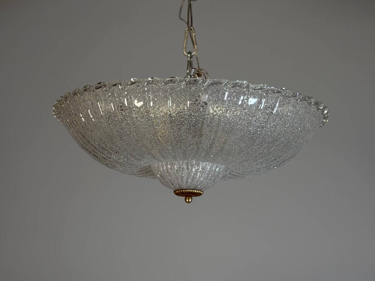 Venetian ceiling light in Murano glass, circa 1940