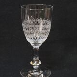 6 Antique Baccarat Crystal Engraved Wine/Port Glasses