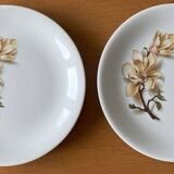 Antique cake service in Saint-Amand earthenware (Nord)