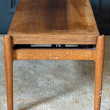 Scandinavian coffee table Smorrebrod with extendable system