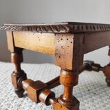 Antique footrest stool