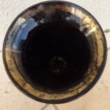 Navy blue and gold vase