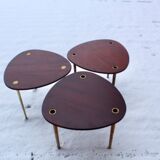 Nesting tables partroy de Pierre Cruege edition forms 1955