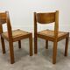 Paire de chaises maison Regain en orme et paille