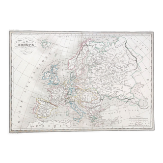 Old Map 1836 - Map of Europe