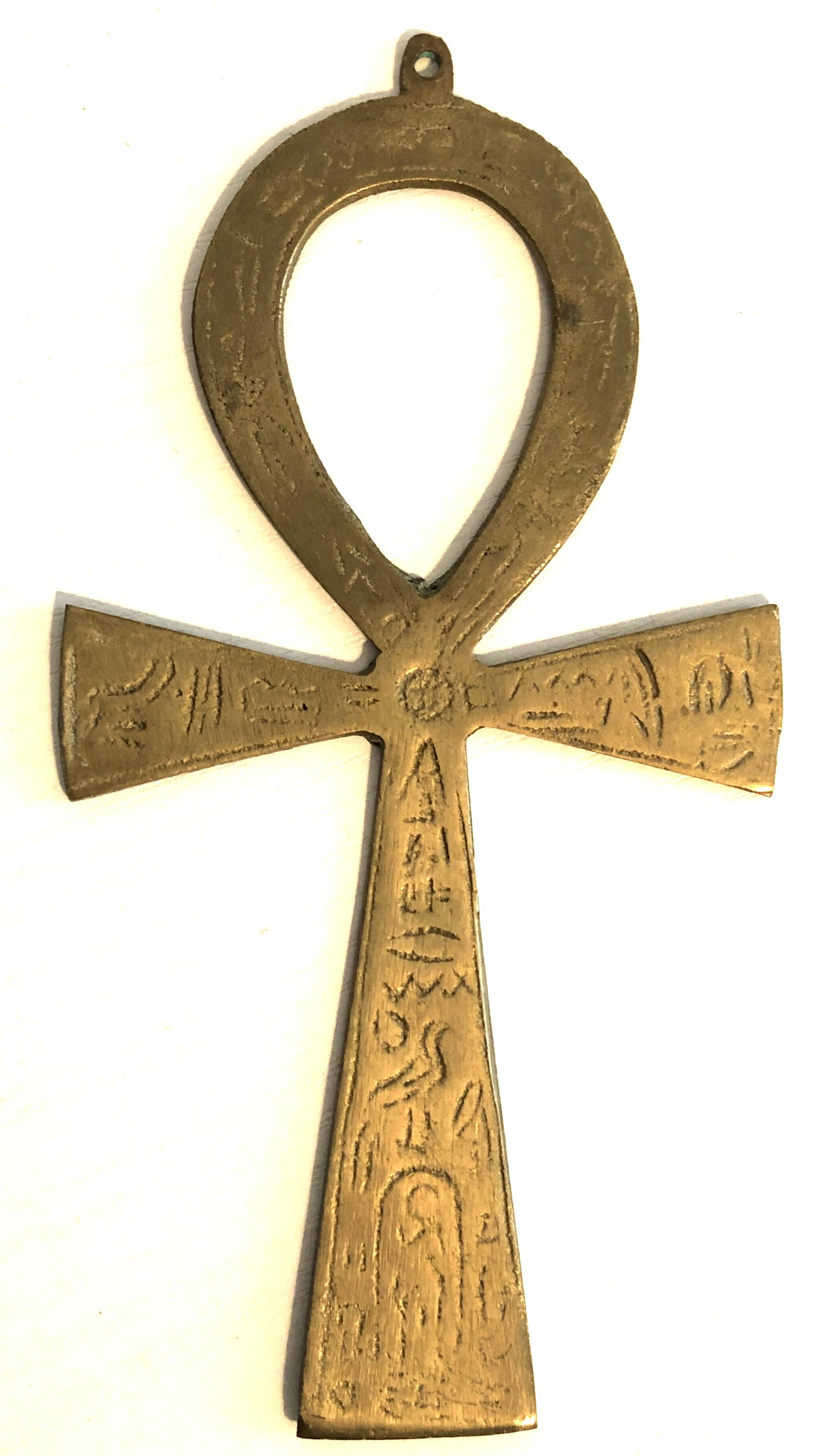 Egyptian Cross Golden Brass