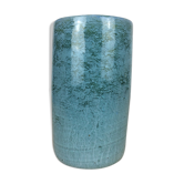 Blue ceramic roller vase