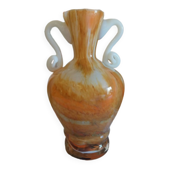 Vase en opaline et pâte de verre marbrée Italie