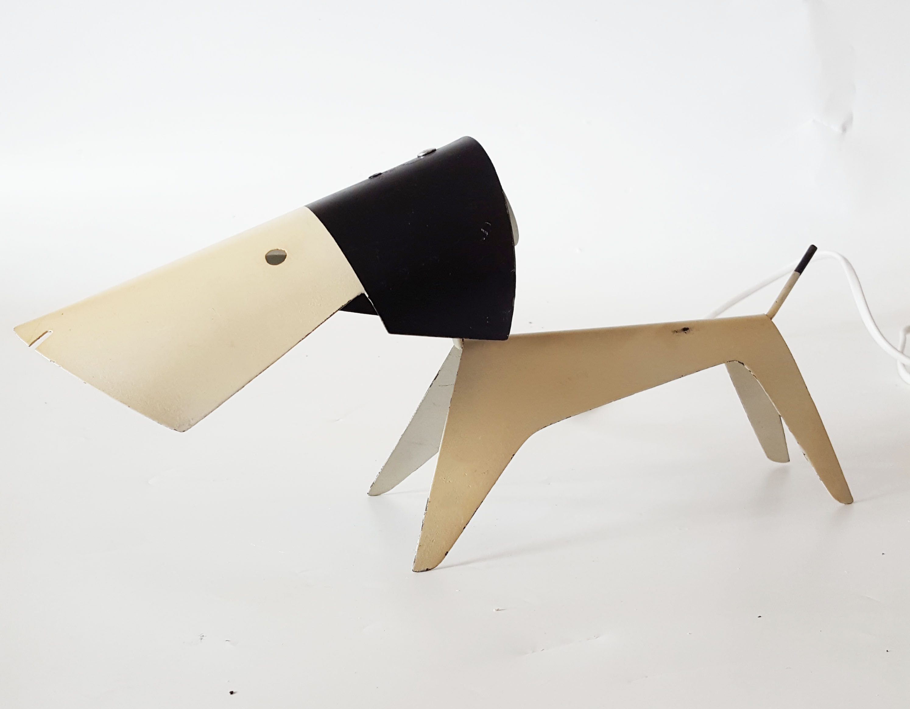 Lamp dog by Jean Boris Lacroix for Disderot 1950